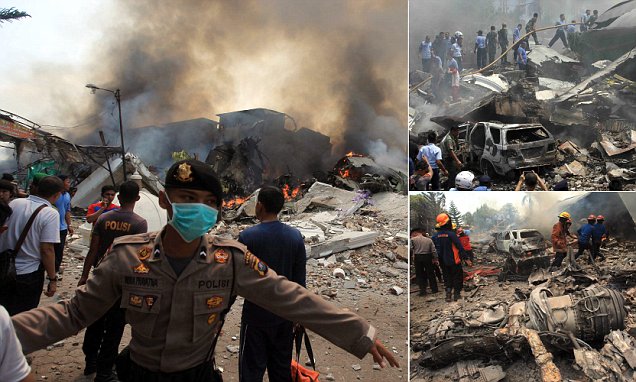 Hercules C-130 Jatuh di Medan, Ini Foto-fotonya...